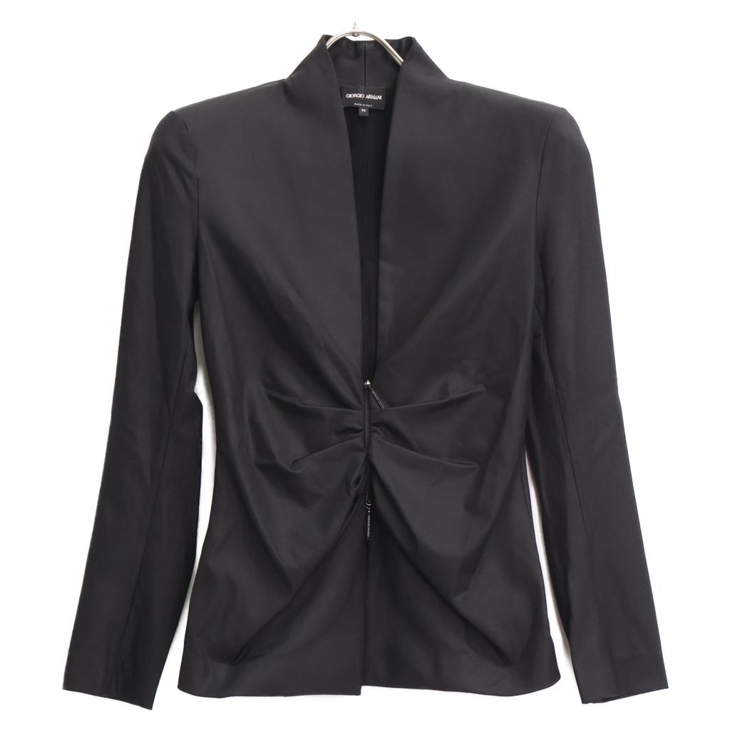 Giorgio Armani [Domestic Genuine] 3RAG54 Collarless with Shoulder Pads Jacket 38 blackUsed