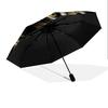 Black Kitten Pattern, Automatic Folding Umbrella, Portable and Foldable Design, 8 Ribs, a Christmas or Birthday Gift.