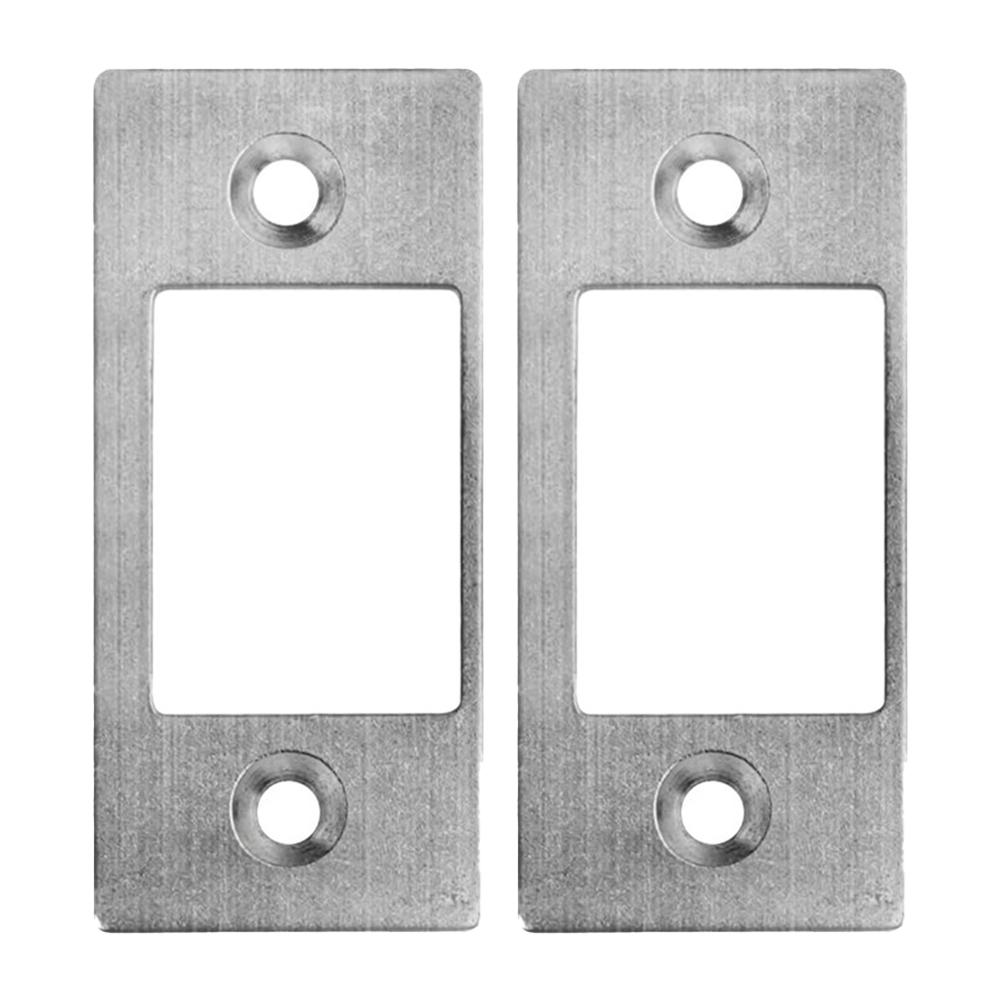 Riegel-Reparaturblech Riegel-Schließbleche Haussicherheit Edelstahlkonstruktion Für Türrahmenreparatur Silber, Schwarz