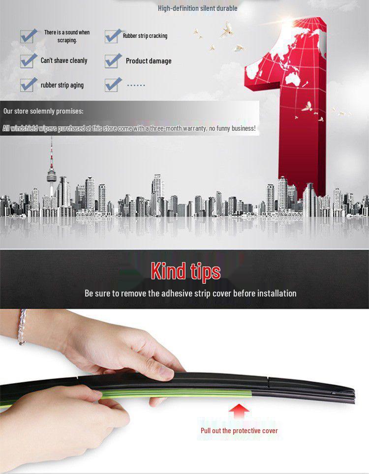 Silent Wiper Blades for Geely Vision X3 (2017-2021 Models)