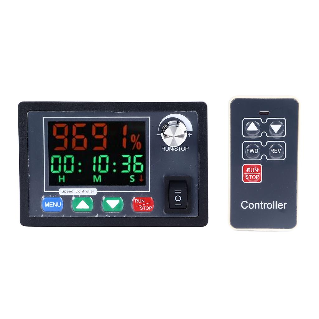 Motor Speed Regulator Color Screen Wireless Remote Control Governor Manual Auto Forward and Reverse Rotation DC 10‑55V