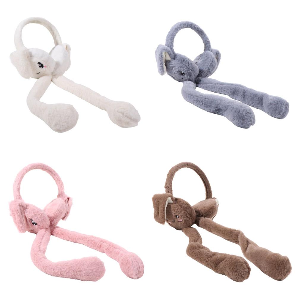 Cartoon Plush Earmuffs Rabbit Ear Cover Cute Winter Earmuffs Riding