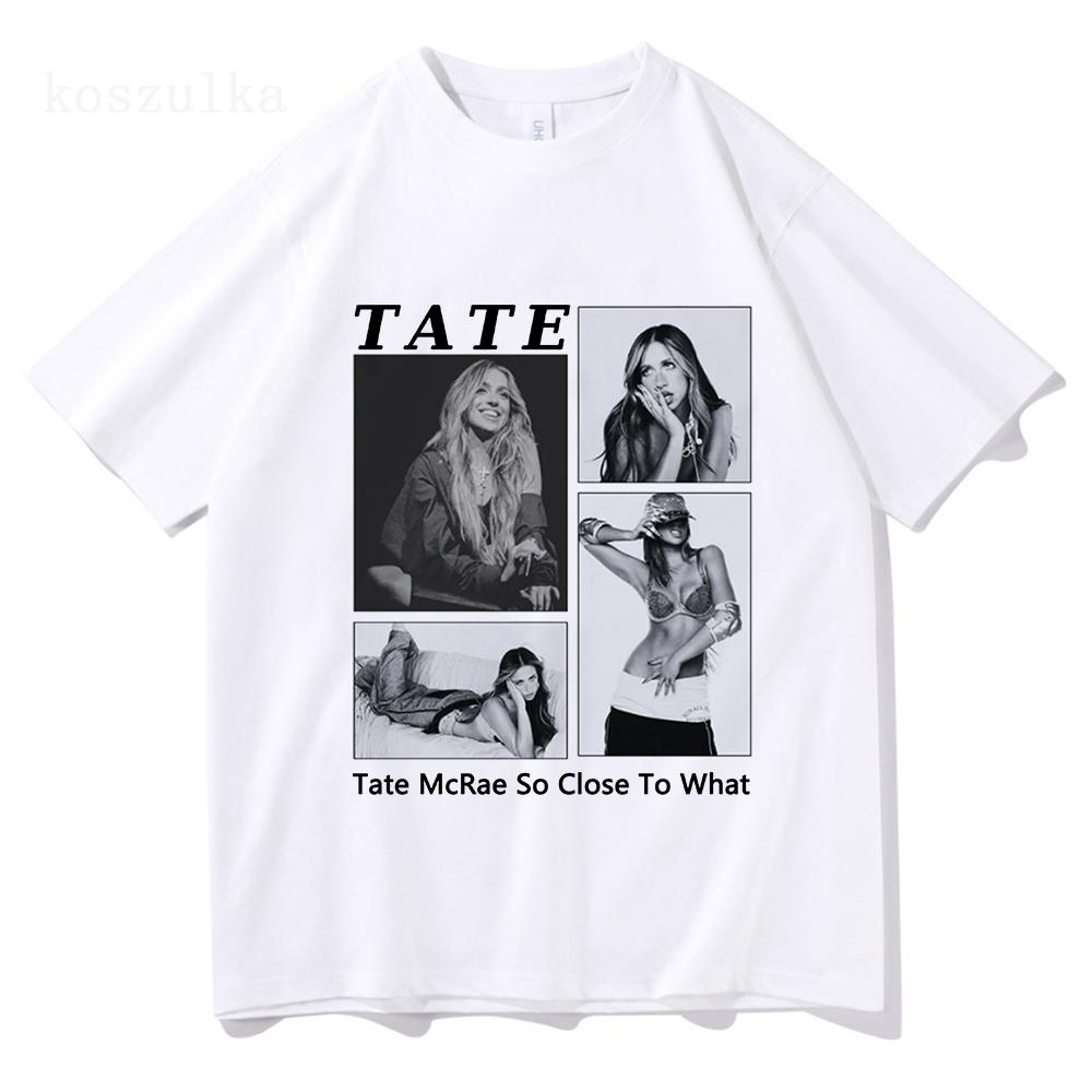 

Tate McRae So Close To What Album Tshirts 2025 New Fashion Singer Print Tshirt Cotton Soft Summer UnisexWomen T Shirt Unisex Tees 4XL