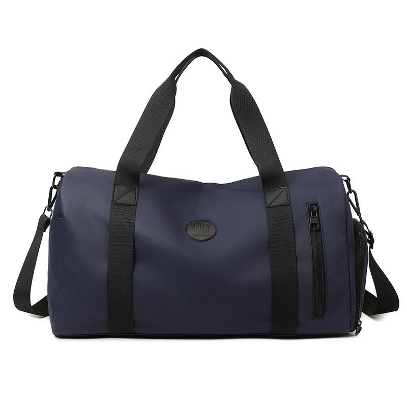 

Travel bag Men s portable Oxford cloth waterproof bag Fitness large-capacity swimming luggage bag Sports bag темно-синього кольору