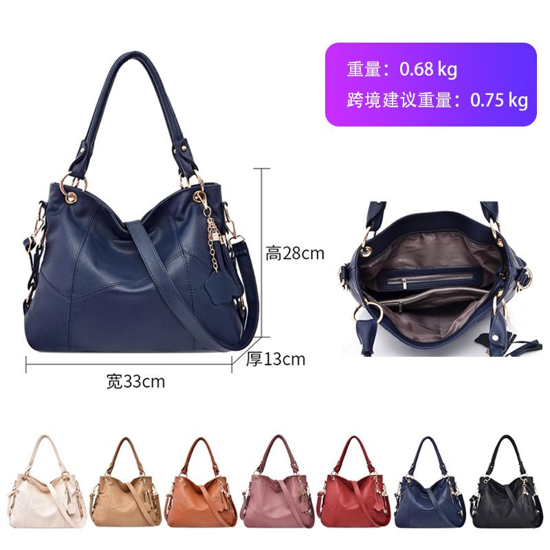 Vielseitige Damentaschen, große Taschen, modische Mamataschen, mittelalterliche und ältere Handtaschen mit großem Fassungsvermögen aus weichem Leder mit Fransen