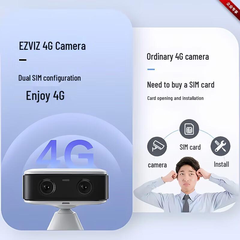 EZVIZ CB60 4MP Dual-Lens 4G Battery Camera (CN version)