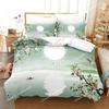 3D Landscape Duvet Cover King Full Size Summer Palm Trees Beach Sea Waves Ocean Theme for Kids Girl Boys Polyester Bedding Set