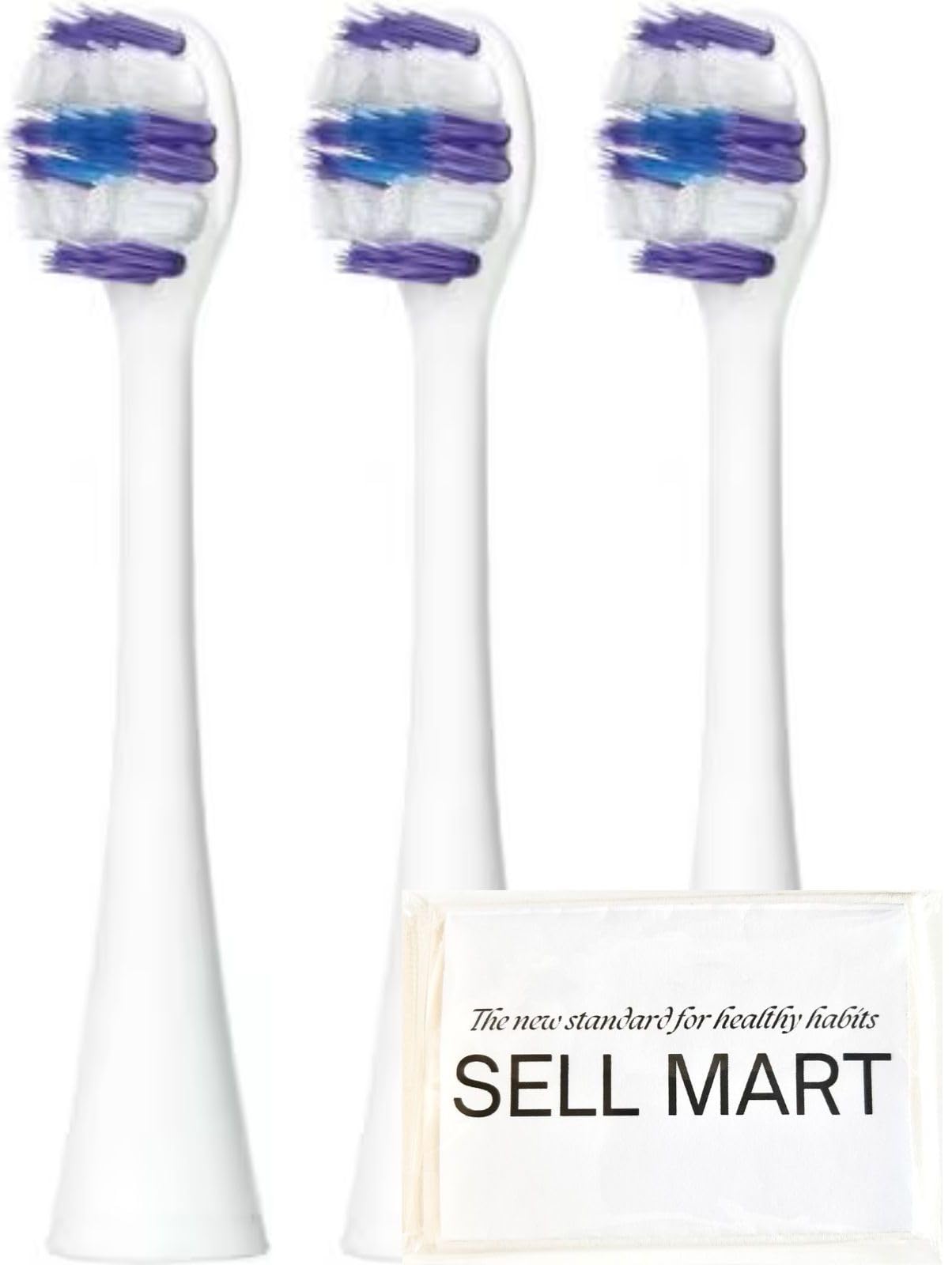 

[Dental Clean Set] Doltz Total Care Brush Replacement Set (EW0810-W), White, 2 Brushes x 3 + Original Pocket Tissues