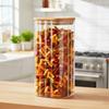 Glass containers for loose products with lid and seal 1.6 l 3 pcs.