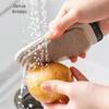 2Pcs Multifunctional Fruit Vegetable Brush Food-grade Silicone Dish Brush  Dish Washing