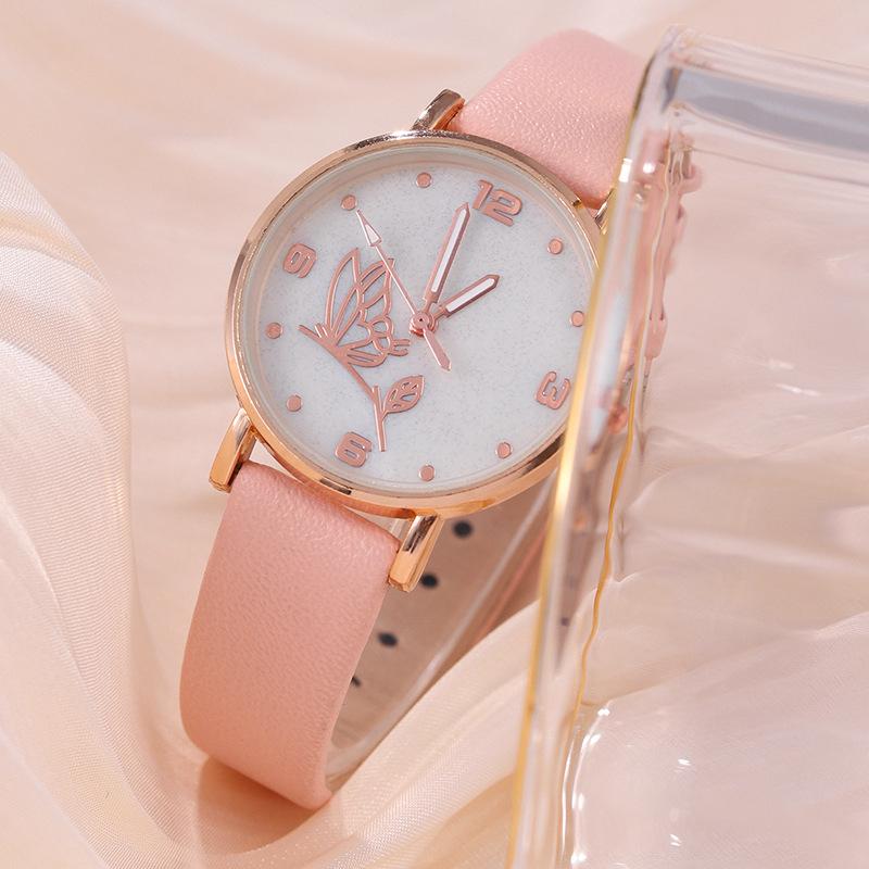 Fashion Women'S Watch Girls Simple Watch Casual Belt Ladies Watch Bracelet Necklace Group
