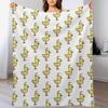 Ahiru Duck Chibi Throw Blanket Plush Fuzzy Cozy Blanket for Couch Sofa