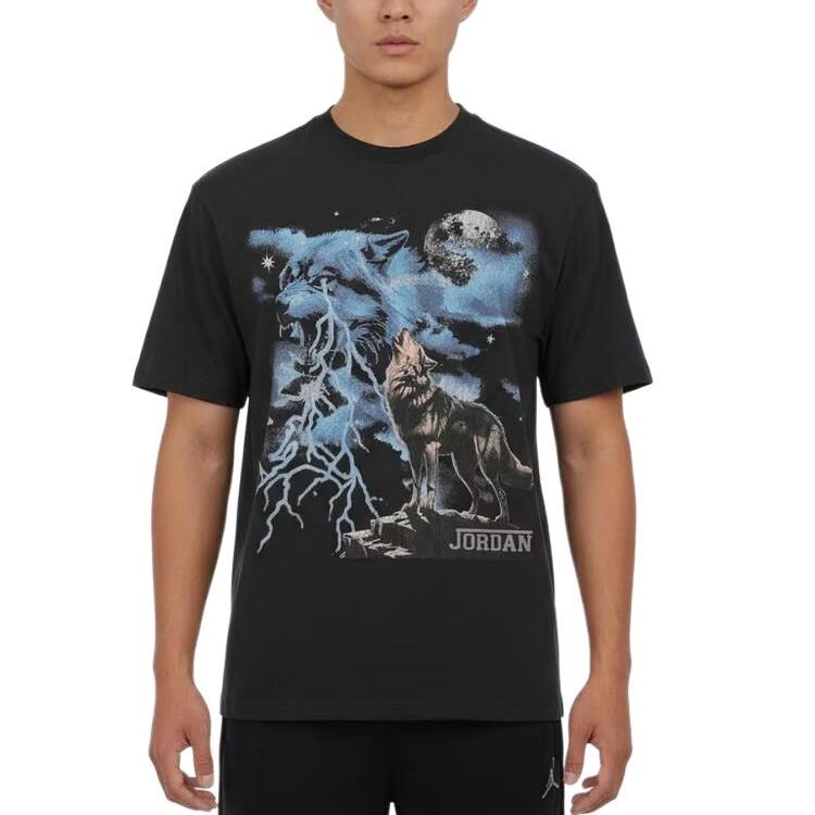 Jordan Gfx As M J Nc Howl Ss Crew Printed Simple Comfortable Round Neck Short Sleeve T-Shirt Men T-Shirts IQ0548-045 S