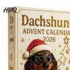 Unique Christmas Collectibles 2026 Dachshund Advent Calendar 24 Days Dog Collectible Set Pcs Collector Items 2D Acrylic Holiday Figures Countdown