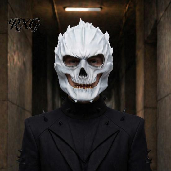 Scary Party Mask Halloween Horror Skull Foam Mask, Creepy Full Face Breathable Masquerade for Adult, Cosplay Costume Accessories