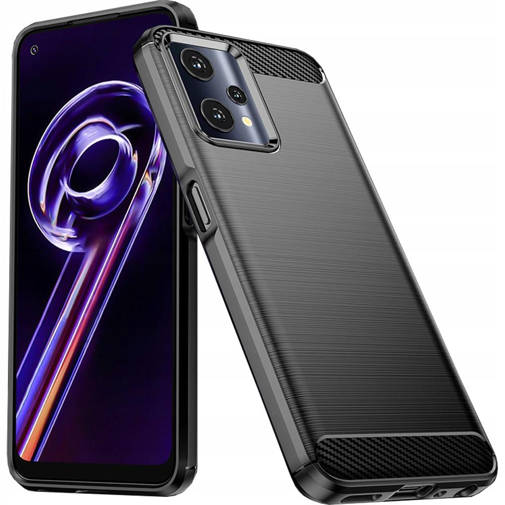 Carbon Case Elastyczne Etui Pokrowiec Realme 9 Pro Czarny