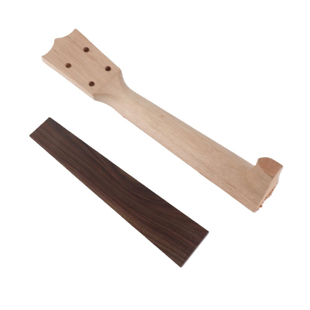 Wooden Color Ukulele Fretboard Okoume Wood And Rosewood Ukulele Replacement Neck Concert Ukulele 23in