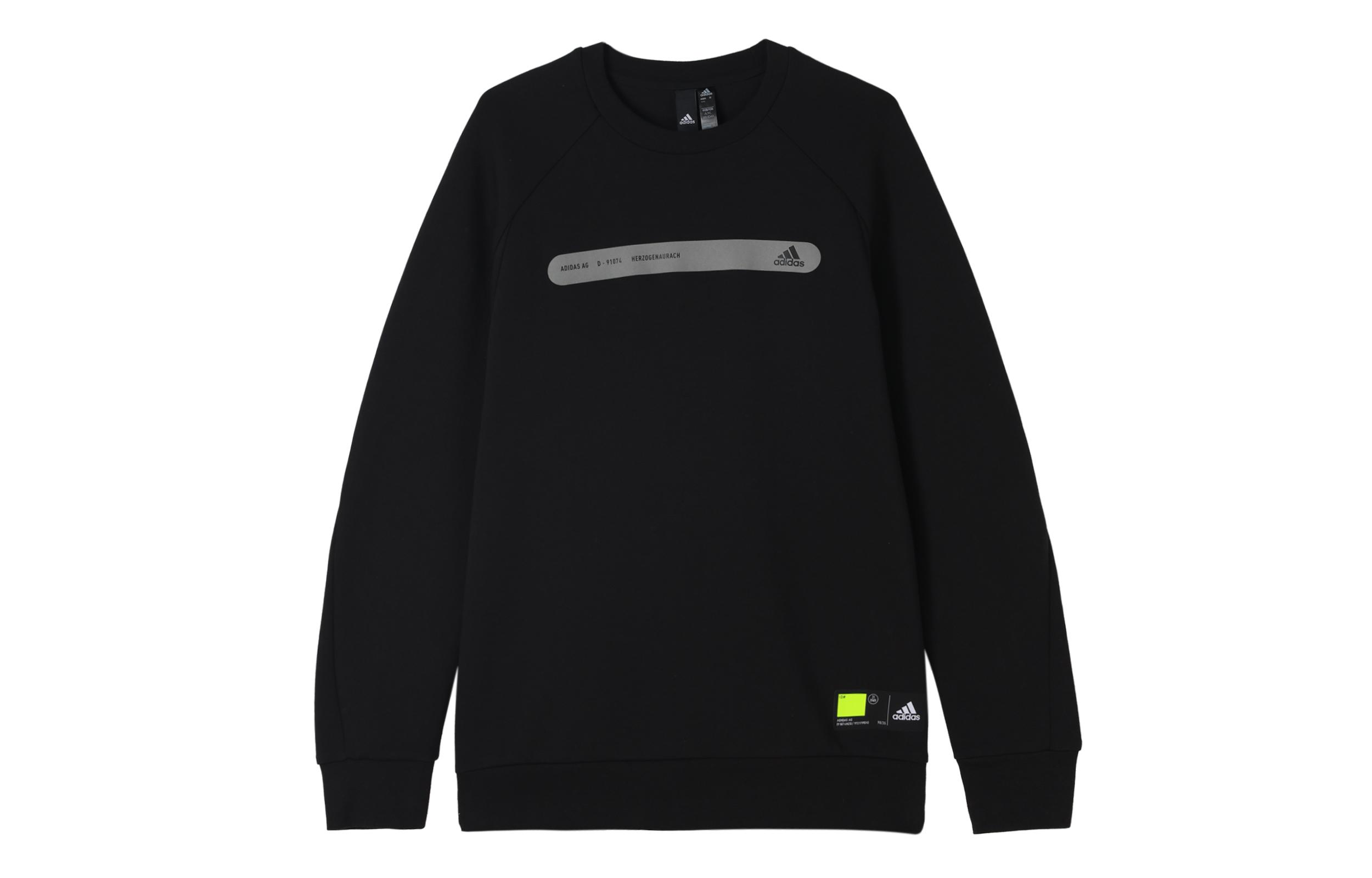 Adidas Sweatshirts Men s Black Crew Neck Moderate Regular GP0995 S