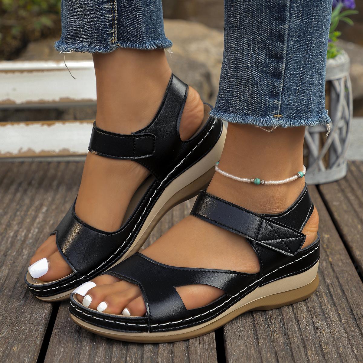 

Женские сандалии обувь мягкая обувь женские сандалии больших размеров женские сандалии на танкетке обувь для ходьбы элегантная обувь женская женские сандалии 43 чёрный