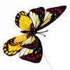 20pcs Double Layer Butterflies Garden Yard Planter Colorful Butterfly Stakes Decoracion Outdoor Decor Flower Pots Decoration