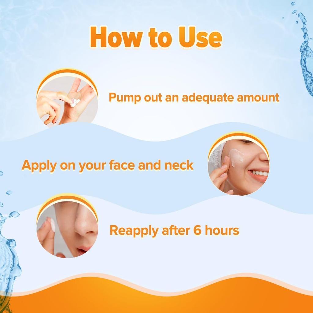 Aqualogica Glow+ Feuchtigkeitsspendendes Sonnencreme LSF 50 PA++++ für Gesicht & Körper mit UV-Blaulichtschutz, 80g x 2