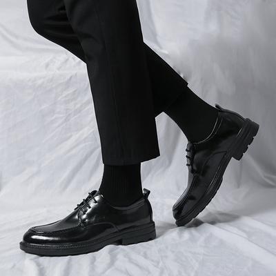 Business Oxford Shoes Gentleman Leather Shoes High-quality Formal Men Thick Soles Casual Shoe Comfortable Shoes Lace-up Men Shoe