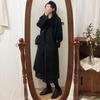 2025 Autumn/Winter Korean Style Loose Slimming Thick Wool Over-the-Knee Woolen Coat Plus Size Women's Mid-Length Jacket.