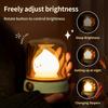 LED Kerosene Night Light Cute Flameless Candle Light with Two Modes USB Rechargeable Dimmable Camping Light For Bedroom Decor
