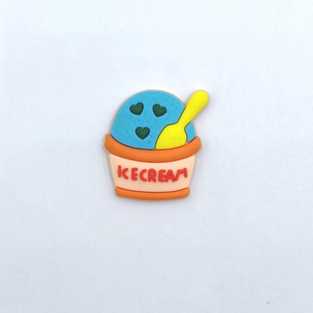 Cartoon Ice Cream Keychain, Phone Case, Hair and Shoe Accessories, DIY Buckles, and Storage Box