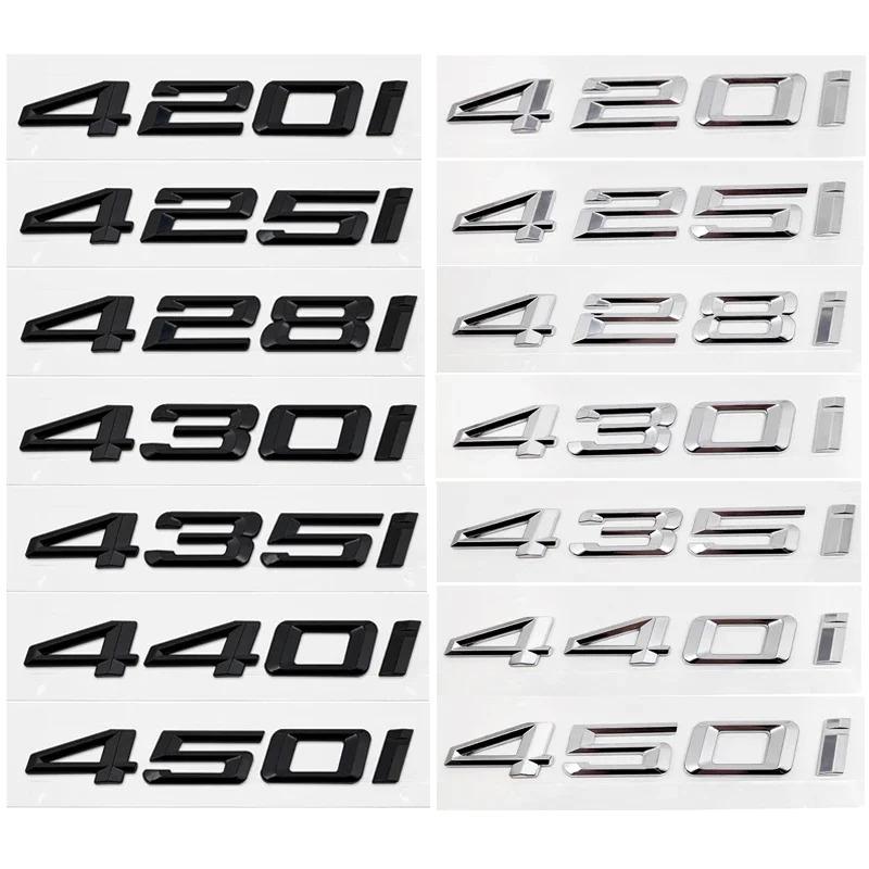 ABS Samochód Tylny Bagażnik Litery Logo Odznaka Emblemat Naklejka Dla BMW Seria 4 420i 425i 428i 430i 435i 440i 450i F30 F32 F33 F36 G26 G22