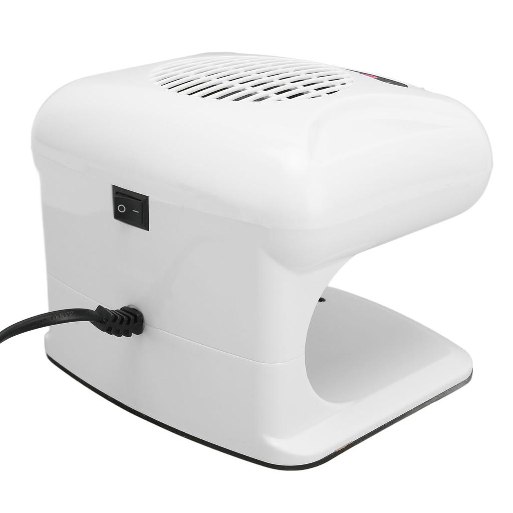 Single Hand Nail Air Dryer Warm Cool Wind Automatic Sensor Nail Fan Blow Dryer for Home Salon White