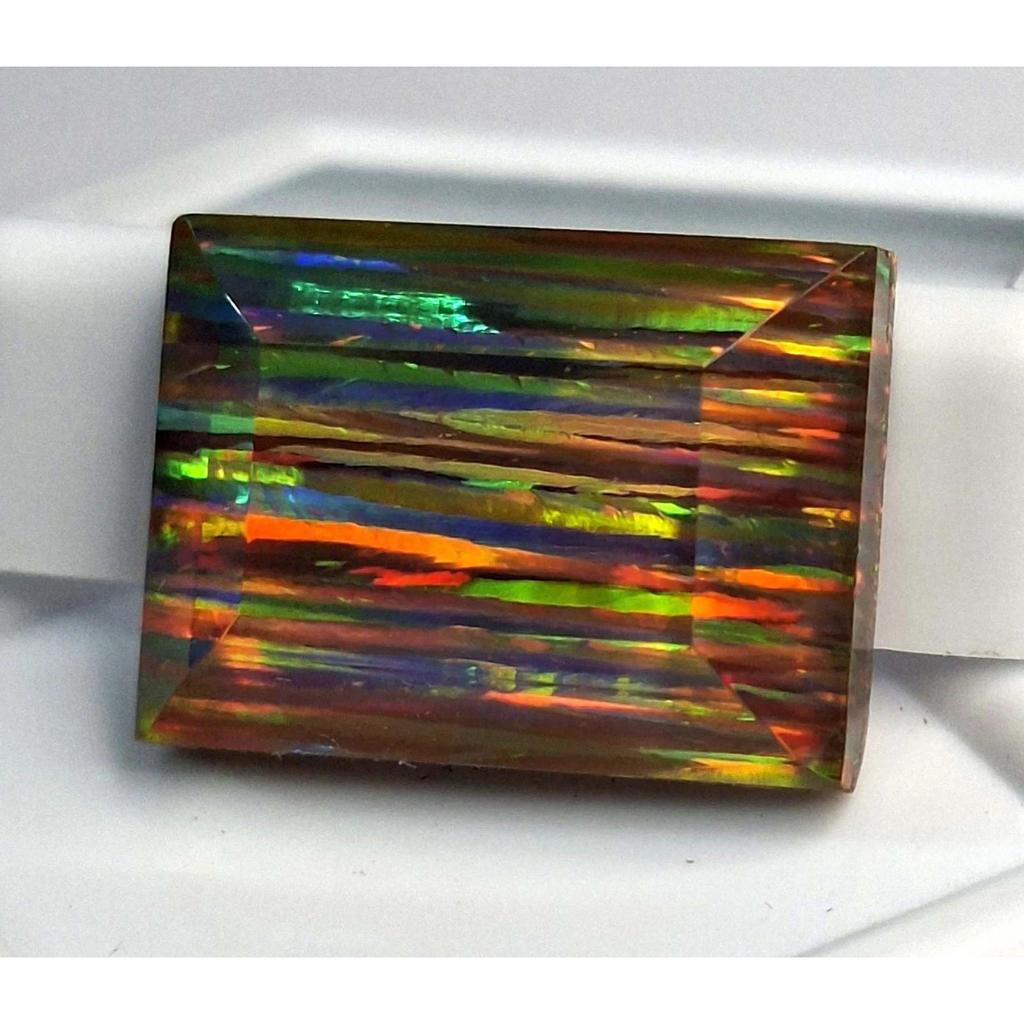 Certified Natural Fire Opal Baguette Cut 11-13 Ct Beautiful Loose Gemstone