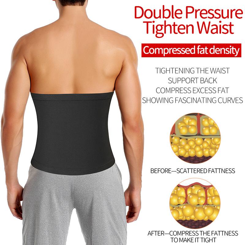 Sports Platoon Buckle Waist Shaping Belt Waist Trainer Fitness Men's Sweating Girdle Sauna Suit