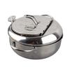 Stainless Steel Deep Fryer Pot with Lid with Thermometer Frying Pan 2.2L Durable Tempura Pot Induction Cooker/Gas Fire
