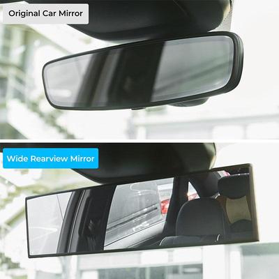 Universal Panoramic Convex Real View Mirror For Car SUV Trucks High-Quality Glass Anti-Fall Design Easy Install Rearview Mirror