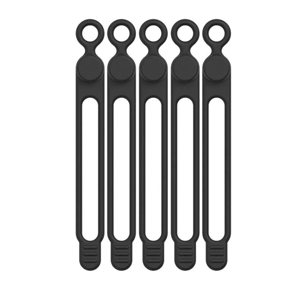 25pcs Silicone Cable Strap Wire Organizer For Bundling Headphone Phone Charger Computer Cords Reusable Cable Ties Cord Winders