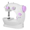 Přenosný elektrický šicí stroj Mini pro domácnost Noční světlo Nožní pedál Rovná čára Ruční stůl Vestavěný odstřihovač nití