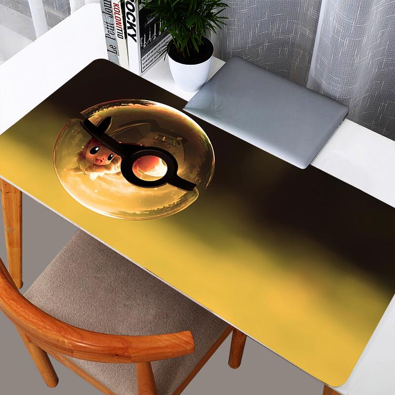 Large Mouse Pad Gamer Computer Desk Pokemon Pikachu Mat Modern Durable Table Keyboard Laptop Carpet XXL Gaming Mousepad