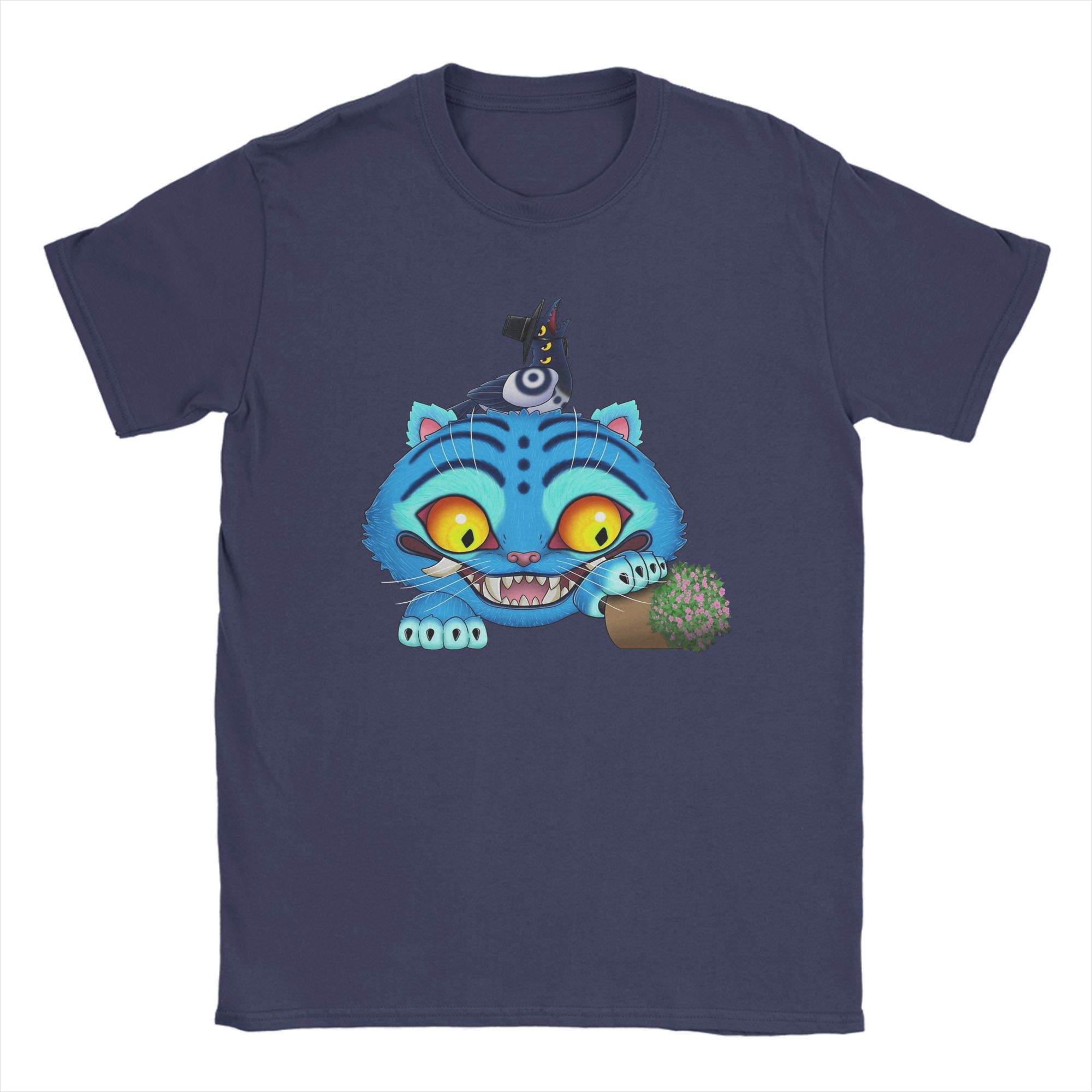 

Men s Kpop Demon Hunters T Shirt Tiger Bird And Vase Cotton Tops Funny Short Sleeve Crew Neck Tee Shirt 4XL 5XL T-Shirts 4XL