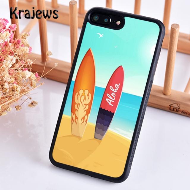 HAWAII BEACH SURF GIRL SURFING ART Phone Case Cover For iPhone 17 Air 16 15 14 Plus 12 13 Pro Max Coque Fundas