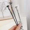 Xixi Folded Fan Eyelash Brush: Flat Head Soft Bristles for Precise Lower Lash Makeup