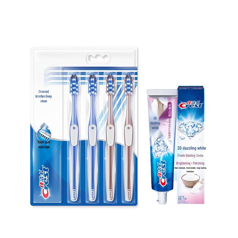 Crest All-in-One 7-Effect Toothbrush & 3D White Toothpaste Bundle