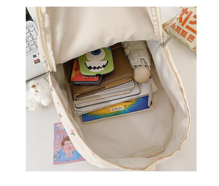 Women's Korean Style Bear Zipper Backpack - Large Capacity, Casual Computer Bag