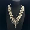 Retro Western Multi-layer Pearl Necklace for Women - Irregular Long Sweater Chain Decoration