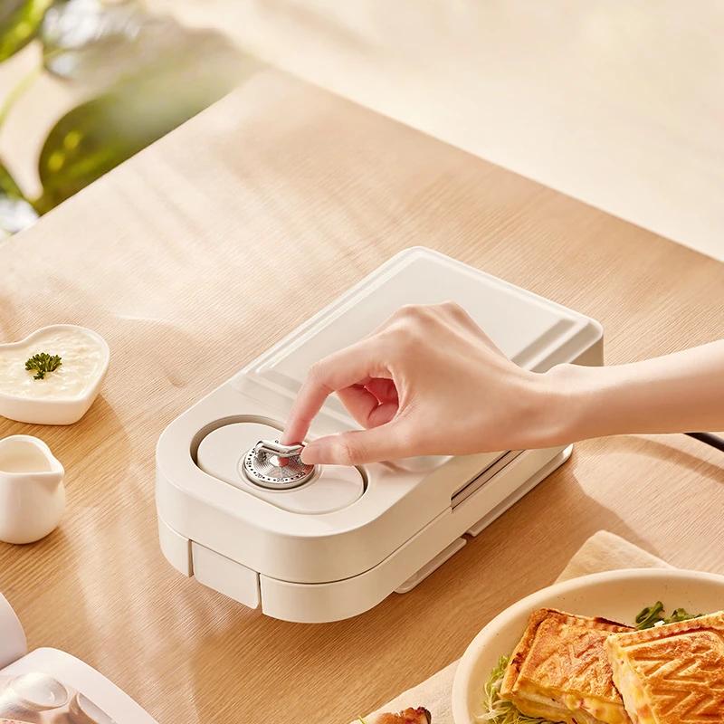 220V Elektrischer Sandwichmaker Waffelmaschine Toaster Backautomat Frühstücksmaschine Pfannkuchen Donuts Sandwichera
