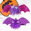 Metallic Woven Halloween Duckbill Clips Barrettes Cosplay Hair Clip Bat Wings Hairpin  School