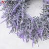 Small Artificial Lavender Wreath Door Decoration Faux Floral Ring With Soft Foliage American Style Home Decor