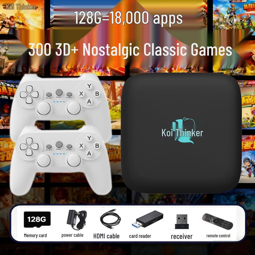 2025 Dual-System Retro Game Console with Dual Controllers – Supports PSP and 3A Cloud Games