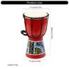 African Drum Unique Pattern Small Hand Drum Professional Percussions Instrument Rhythm Playing Toy for Kindergarten