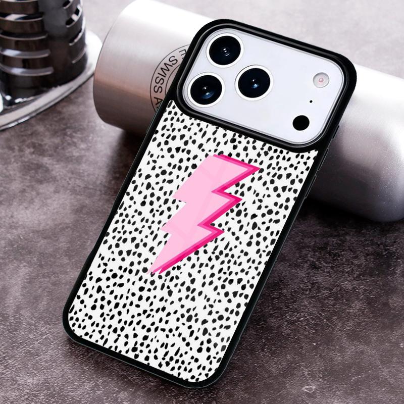 Pink Blue leopard Dalmatian Spots stars Phone Case for iPhone 17 16 15 Pro Max Air 14 13 12 11 Plus Shockproof Capa Cover